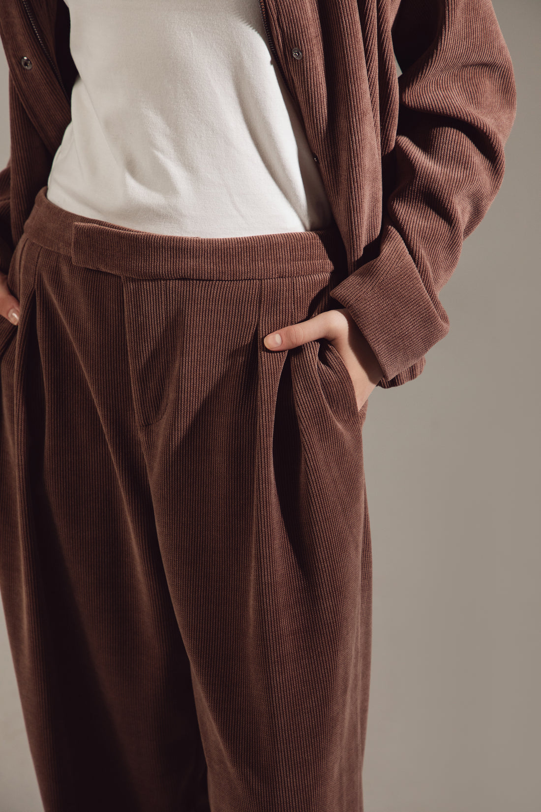 Deep Chocolate Velvet Sport-Chic Suit