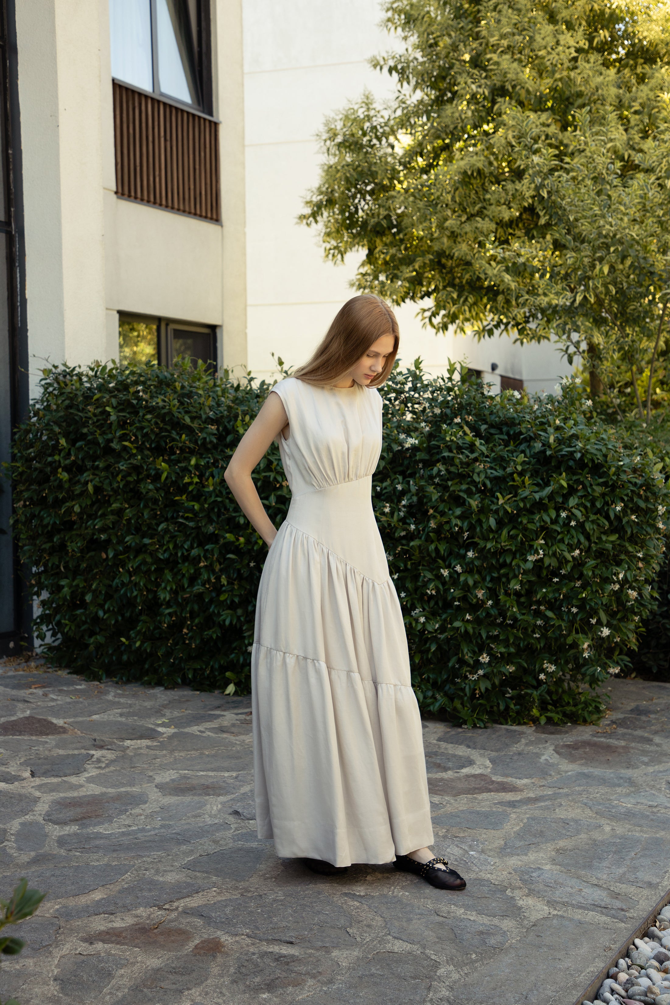 Cupro-Linen Versatile Summer Dress